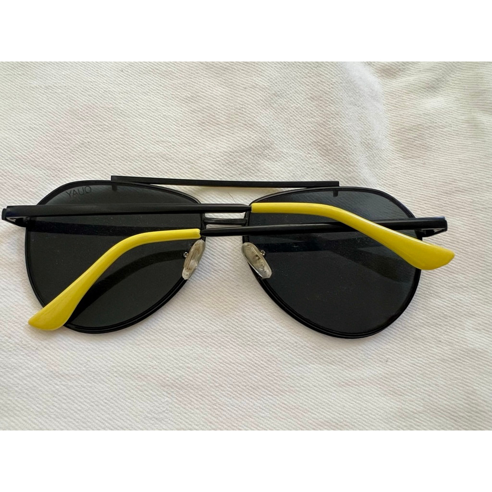 RARE Authentic QUAY Australia Dirty Habit Sunglasses | Black Yellow Frame - Picture 4 of 7